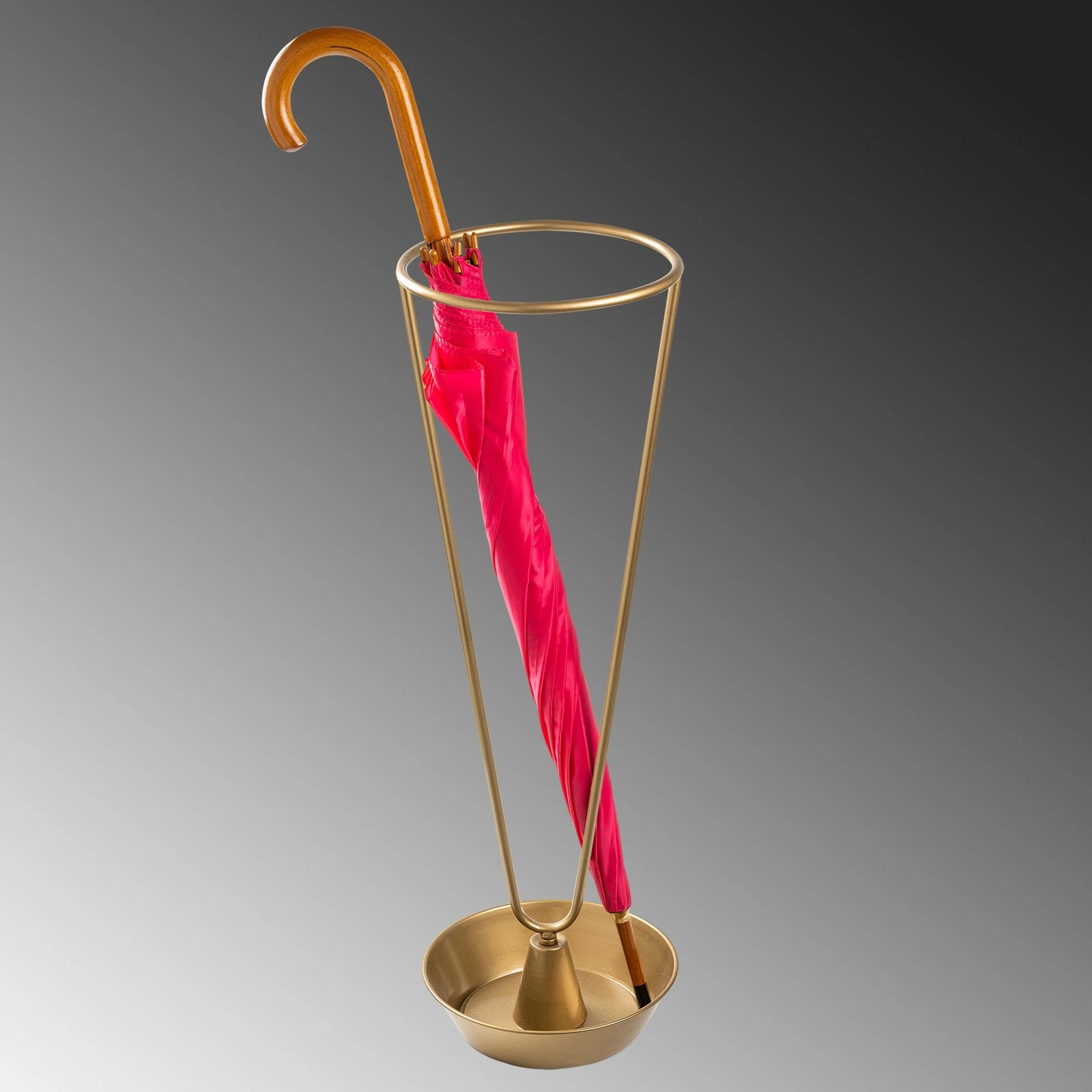 Stendë për ombrella, ngjyrë ari, Evila Originals, 22x22x70cm