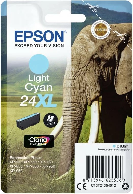 Patron boje, Epson, 24XL C13T24354012, XL, Light Cyan