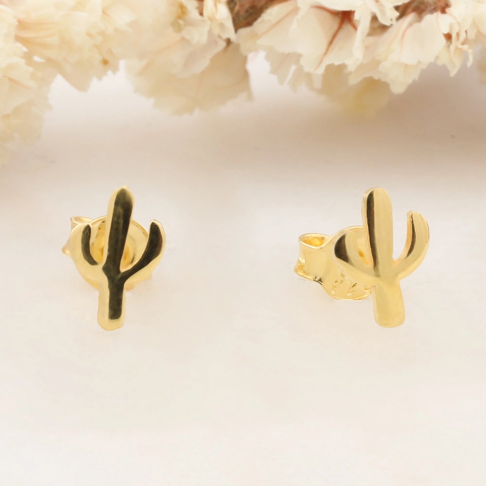 Vathë argjendi të artë, model kaktusi, Jumeon, 10287G