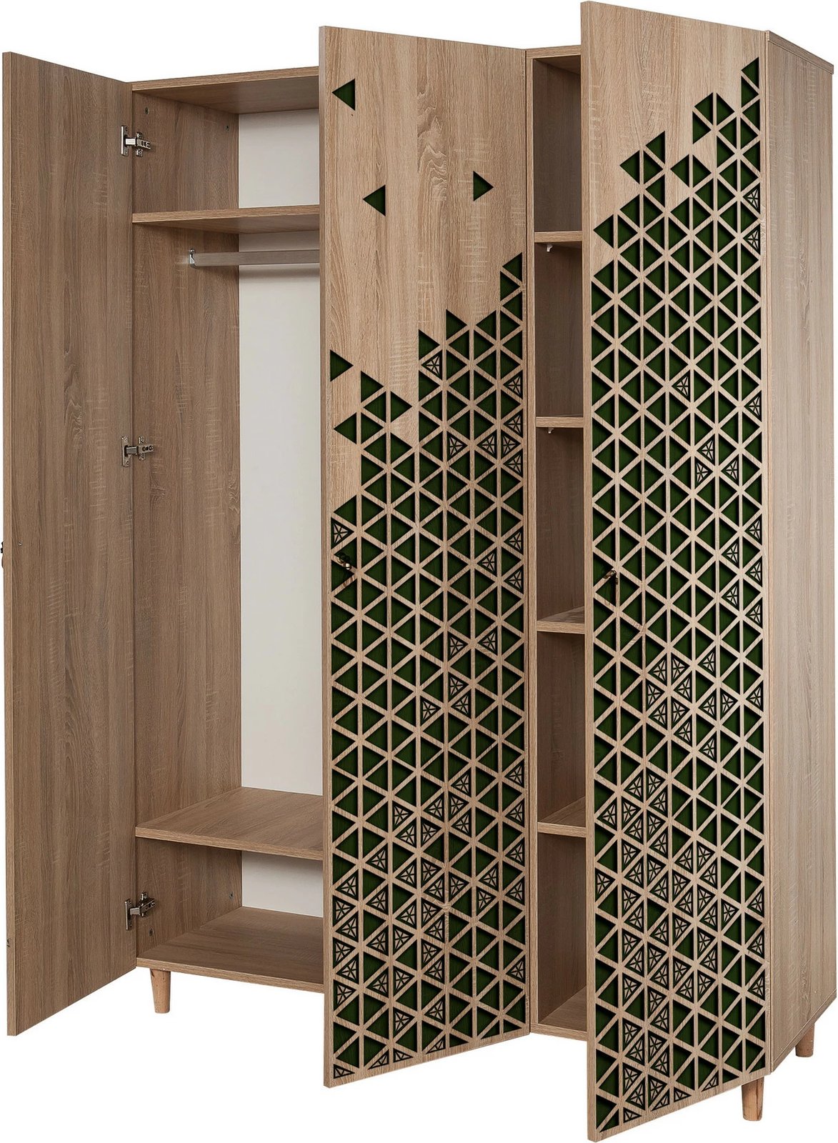 Dollap Hanah Home, Mode-121, ngjyrë lisi Sonoma