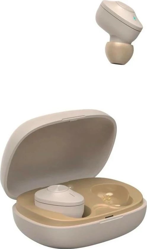 Kufje Hama Freedom Buddy, true wireless, Bluetooth, bezhë
