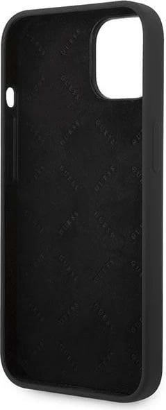Mbështjellës Guess GUHCP14MSLTGK për iPhone 14 Plus 6.7", silikon, i zi