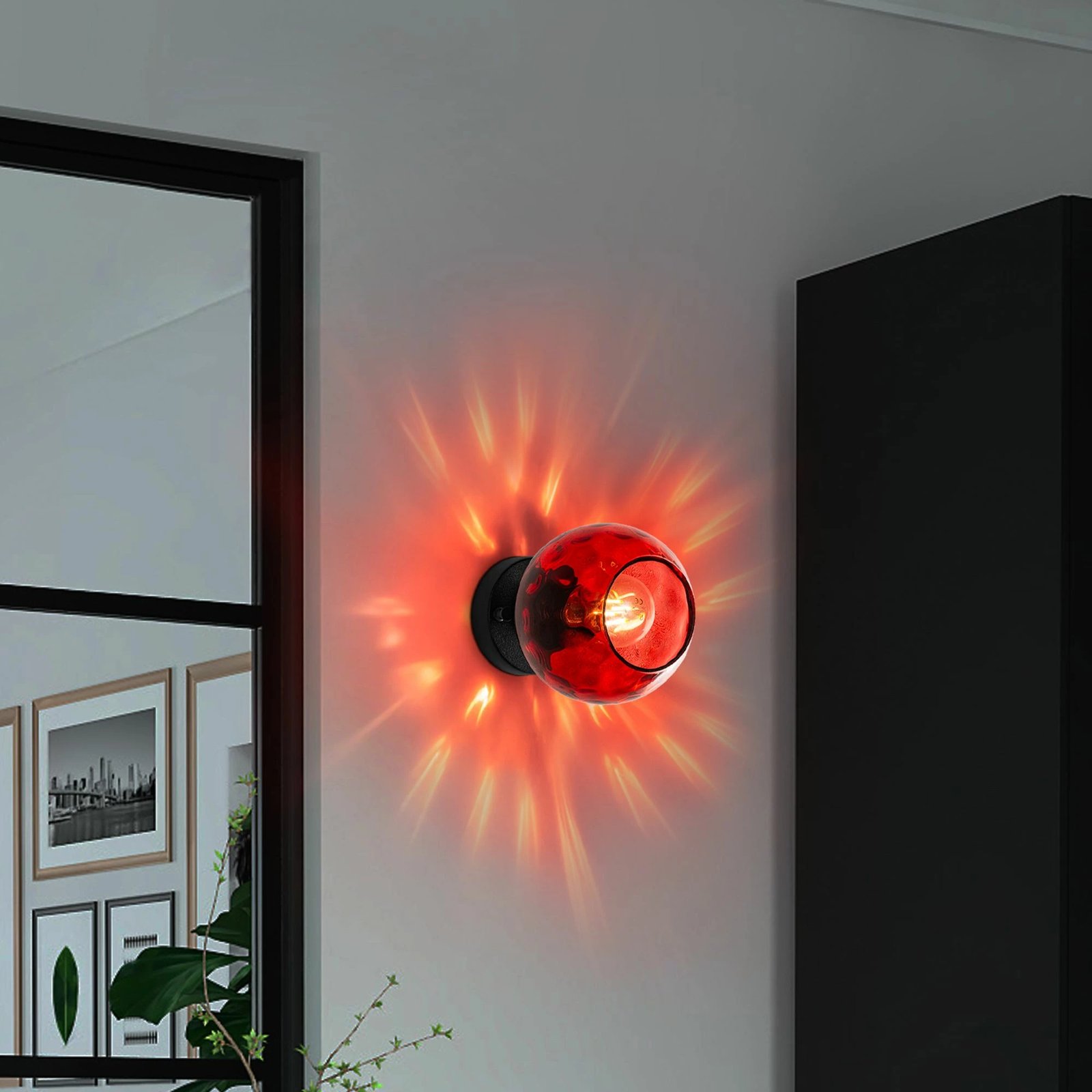 Llambë muri Opviq, Benek - 15 - 14391, e kuqe dhe e zezë