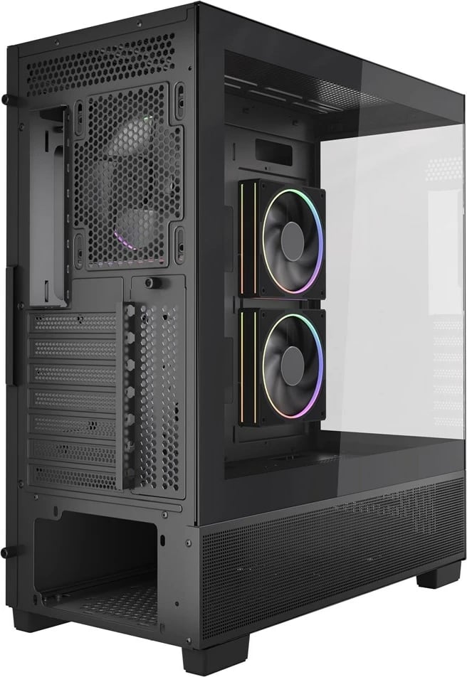 Kasë gaming Gembird Fornax X550, ATX, 2x USB 3.2, 1x USB Type-C, e zezë
