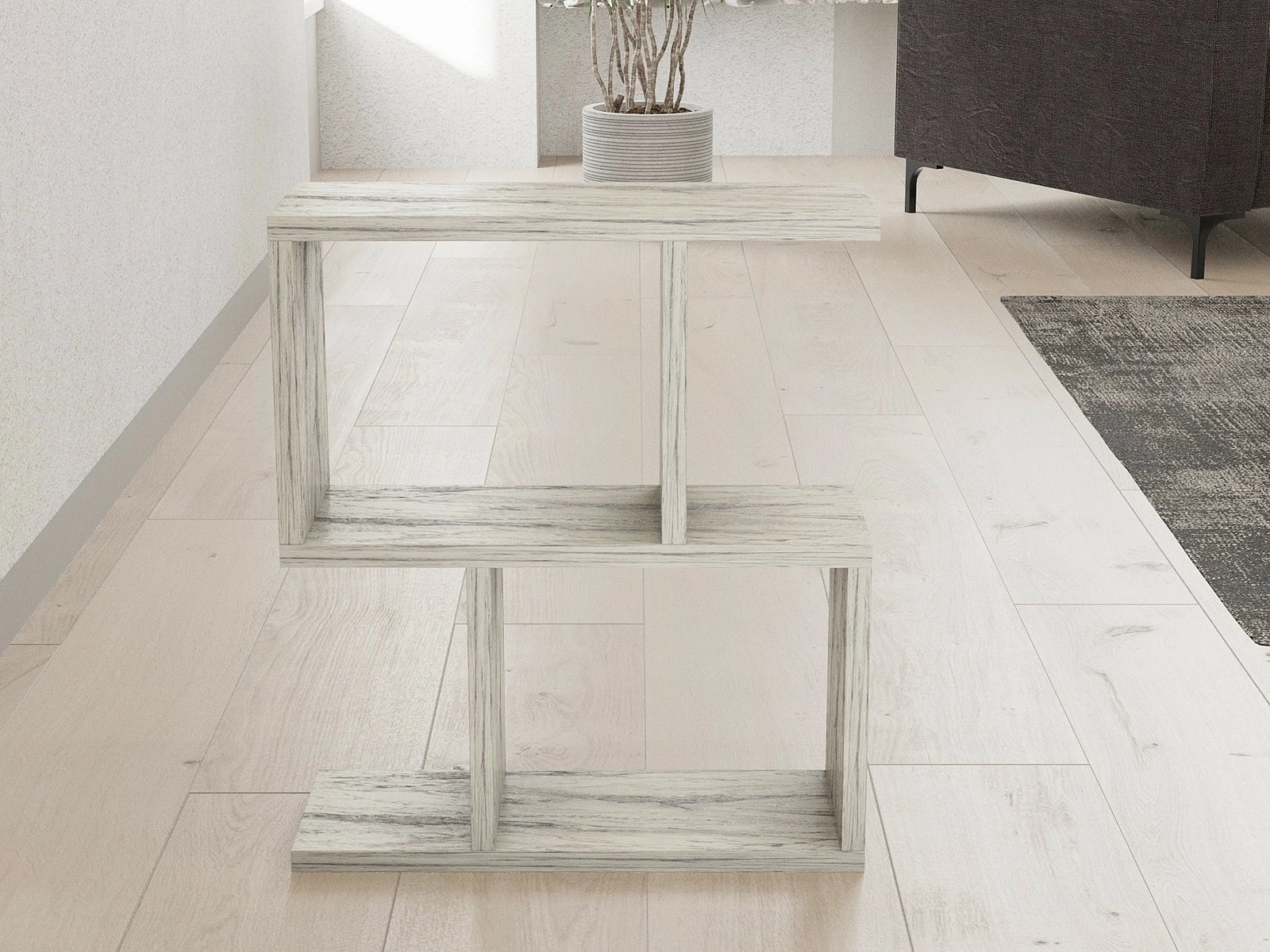 Tavolinë anësore Hanah Home, ngjyrë mermeri Freesia, Zet