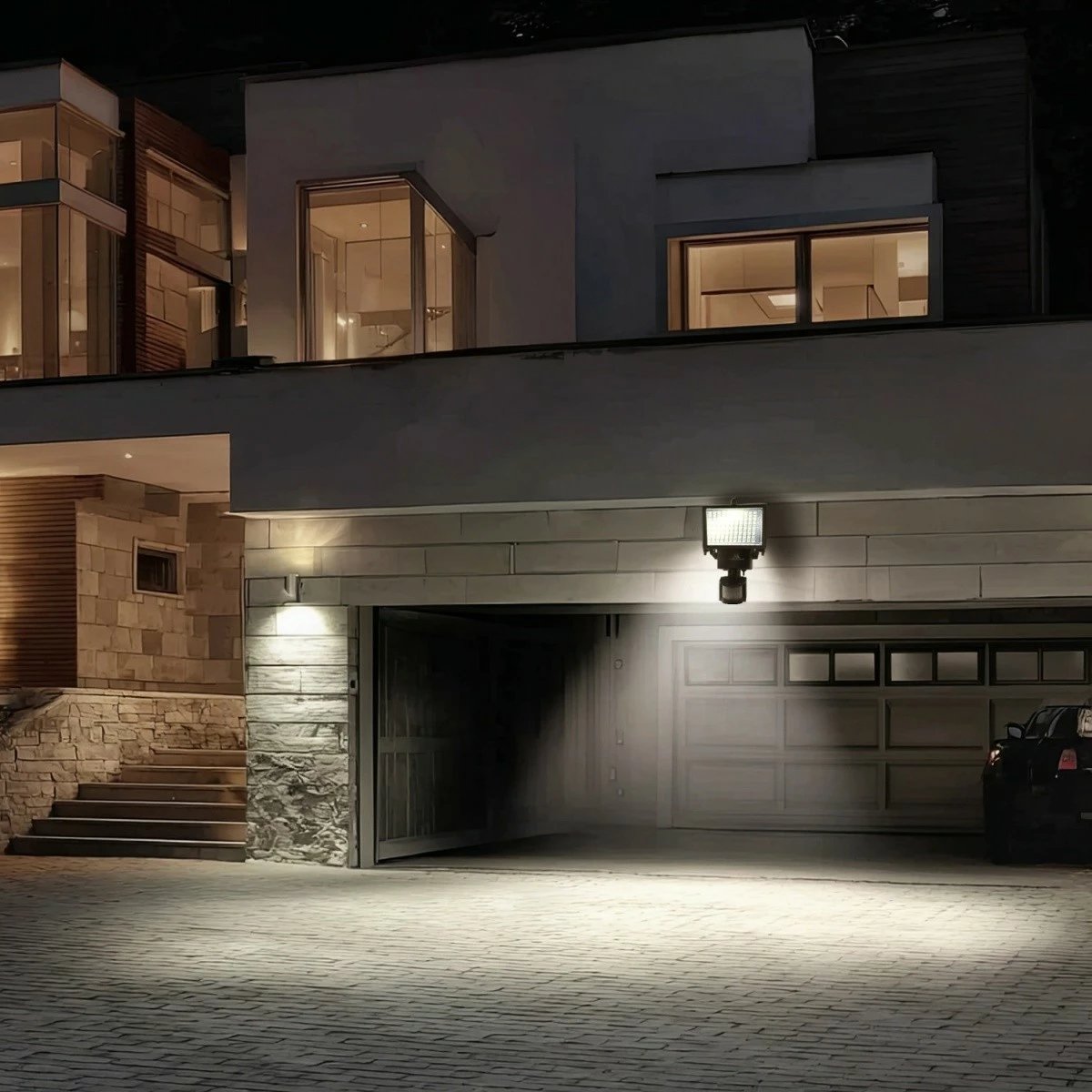 Prozhektor LED solar me sensor lëvizjeje IP44, Maclean MCE442, 6W, 360 lm, 6000K, bateri 2400 mAh