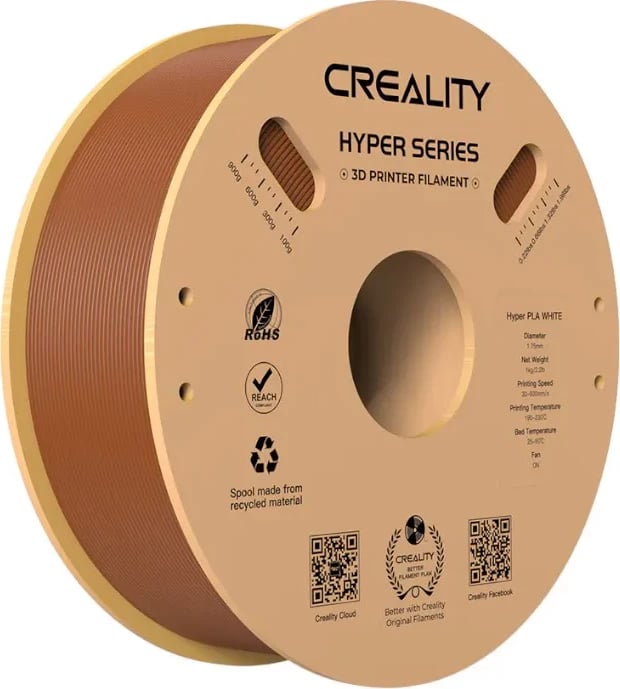 Filament PLA Creality Hyper Series 1.75mm, 1kg, Kafe