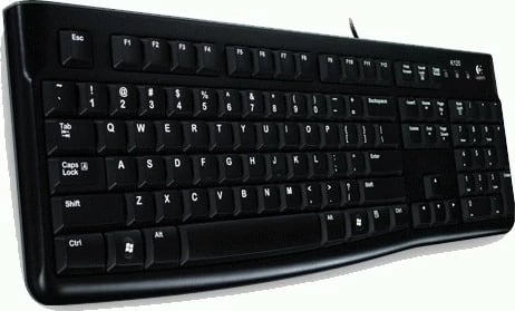 Tastierë Logitech K120, me kabllo, USB, QWERTZ, e zezë