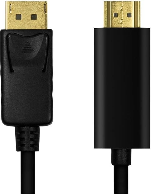 Kabllo LogiLink DisplayPort në HDMI, 1m, e zezë