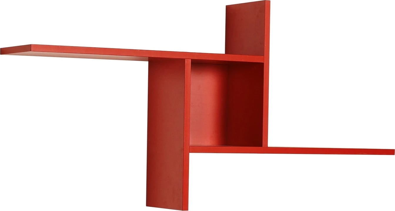 Raf muri ngjyrë e kuqe Hanah Home, Raf-04-Kk-1