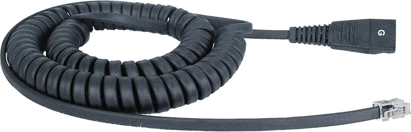 Kabëll Jabra VXi 1026-G QD, 6 ft, i zi