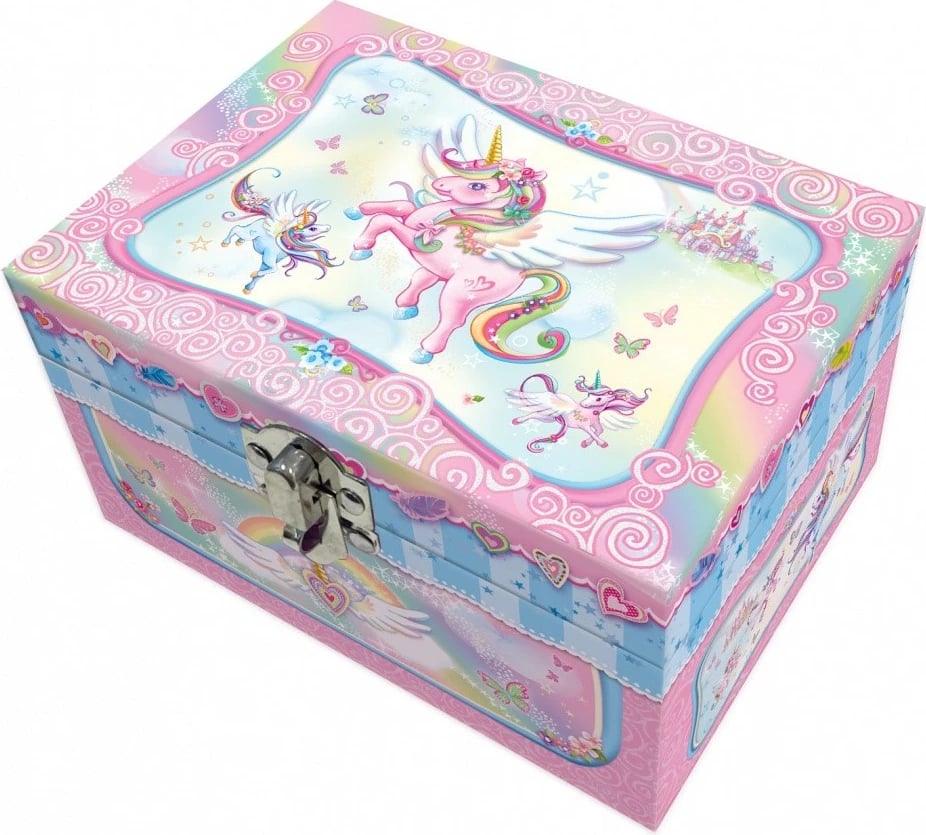 Kuti muzikore bizhuterish Pulio Pecoware Unicorn, Rozë dekorative