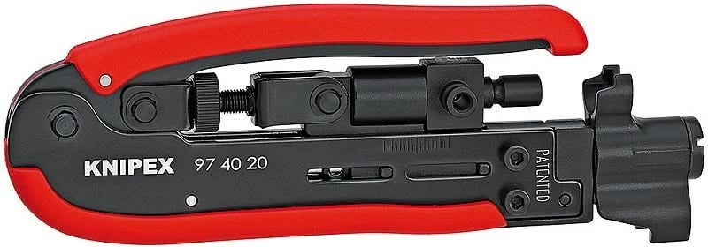 Knipex vegël për kabllo dhe konektorë F/BNC/RCA, 2653705, e kuqe/zezë
