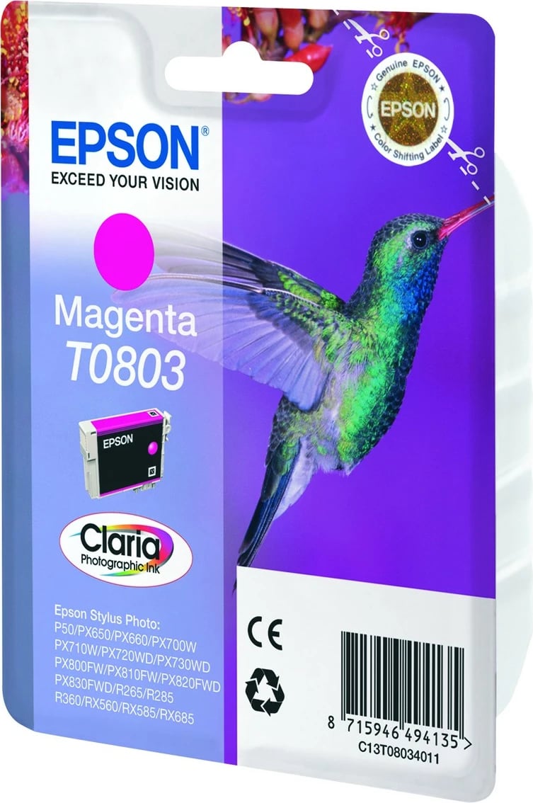 Toner Epson T0803 Claria Photographic Ink magenta 7.4ml