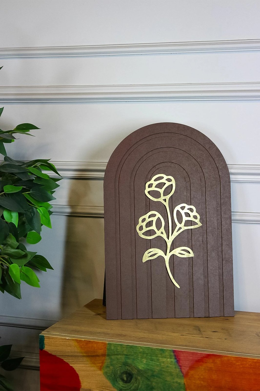 Pikturë dekorative, shumëngjyrëshe, MDF, Wallity, 30x45x2cm