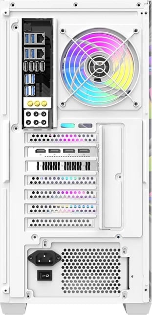 Kasë, Darkflash DS900WD, ATX/M-ATX/ITX Midi Tower, panel anësor xhami të kalitur, pa ventilatorë, e bardhë