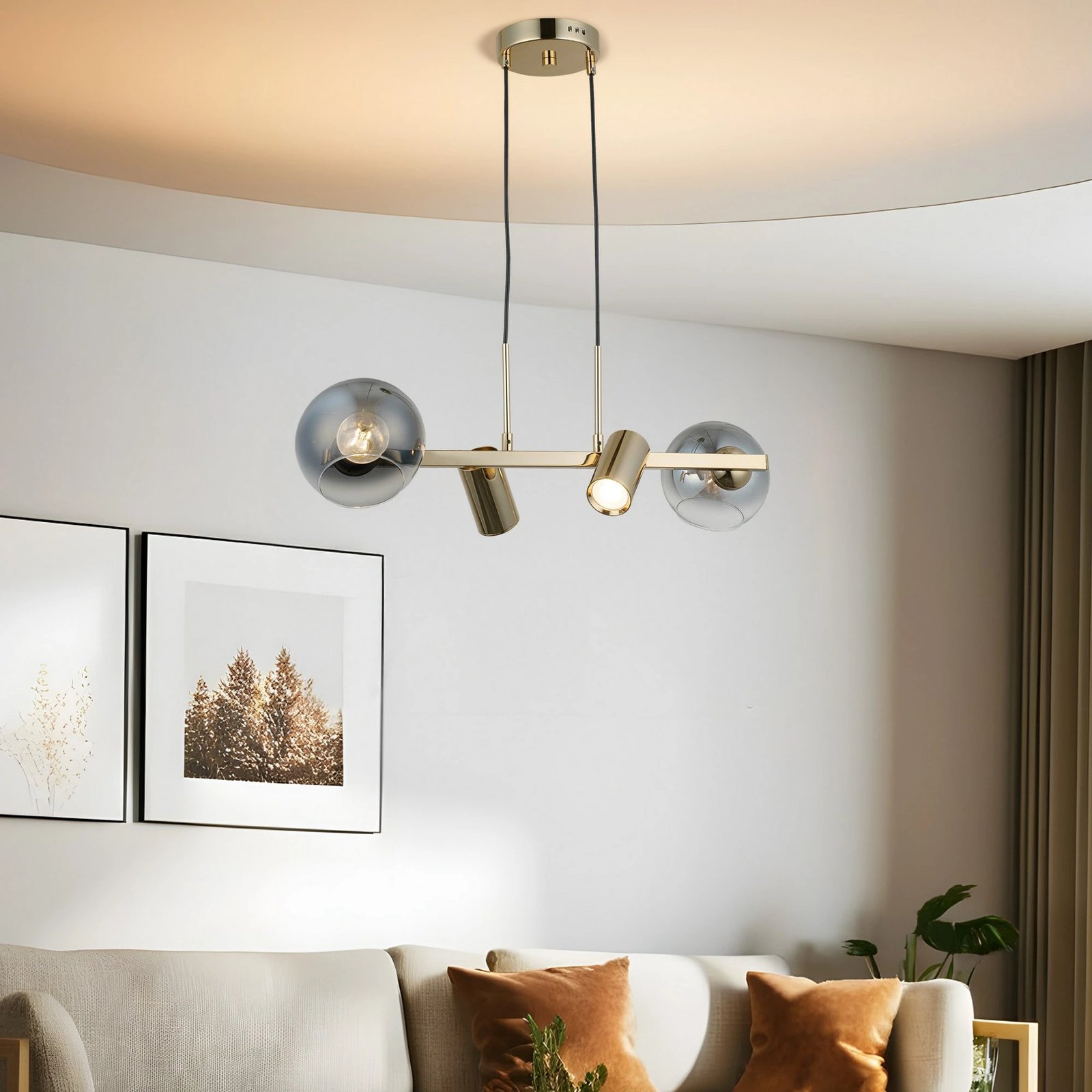 Llambë tavani Opviq, Zerde - 80-04-L, ngjyrë llak antik