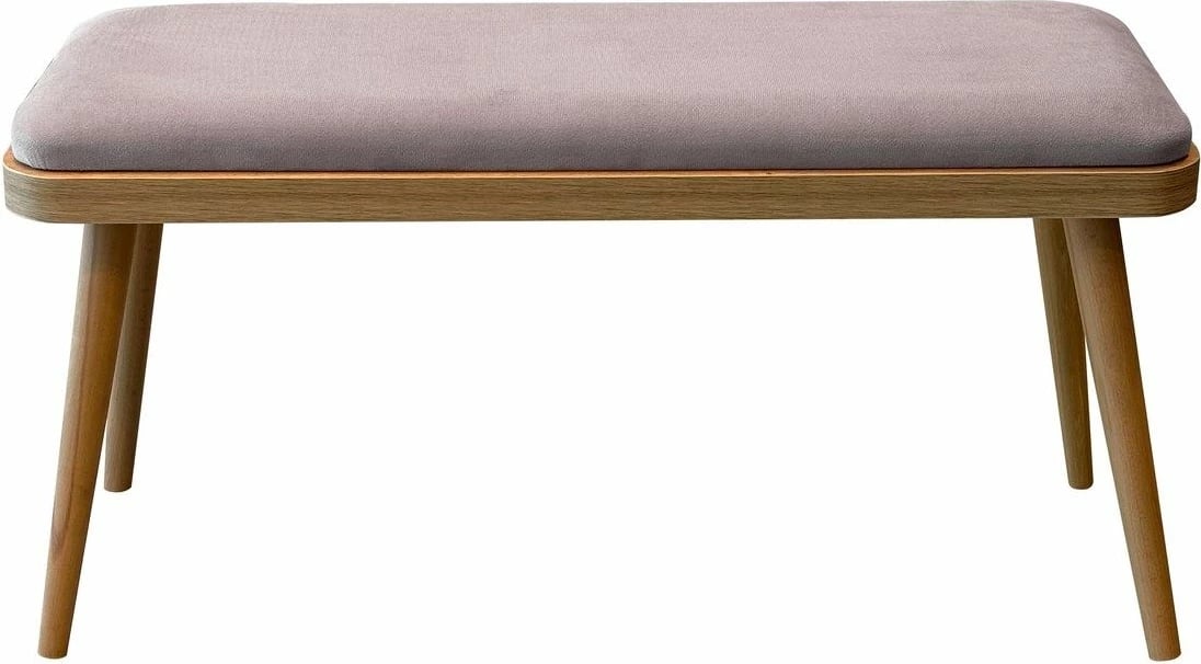 Set tavolinë me karrige për ngrënie, zgjatues, 6 pjesë, Skye Decor, Vina Mini 03 0701, ngjyrë lisi, Soho gri