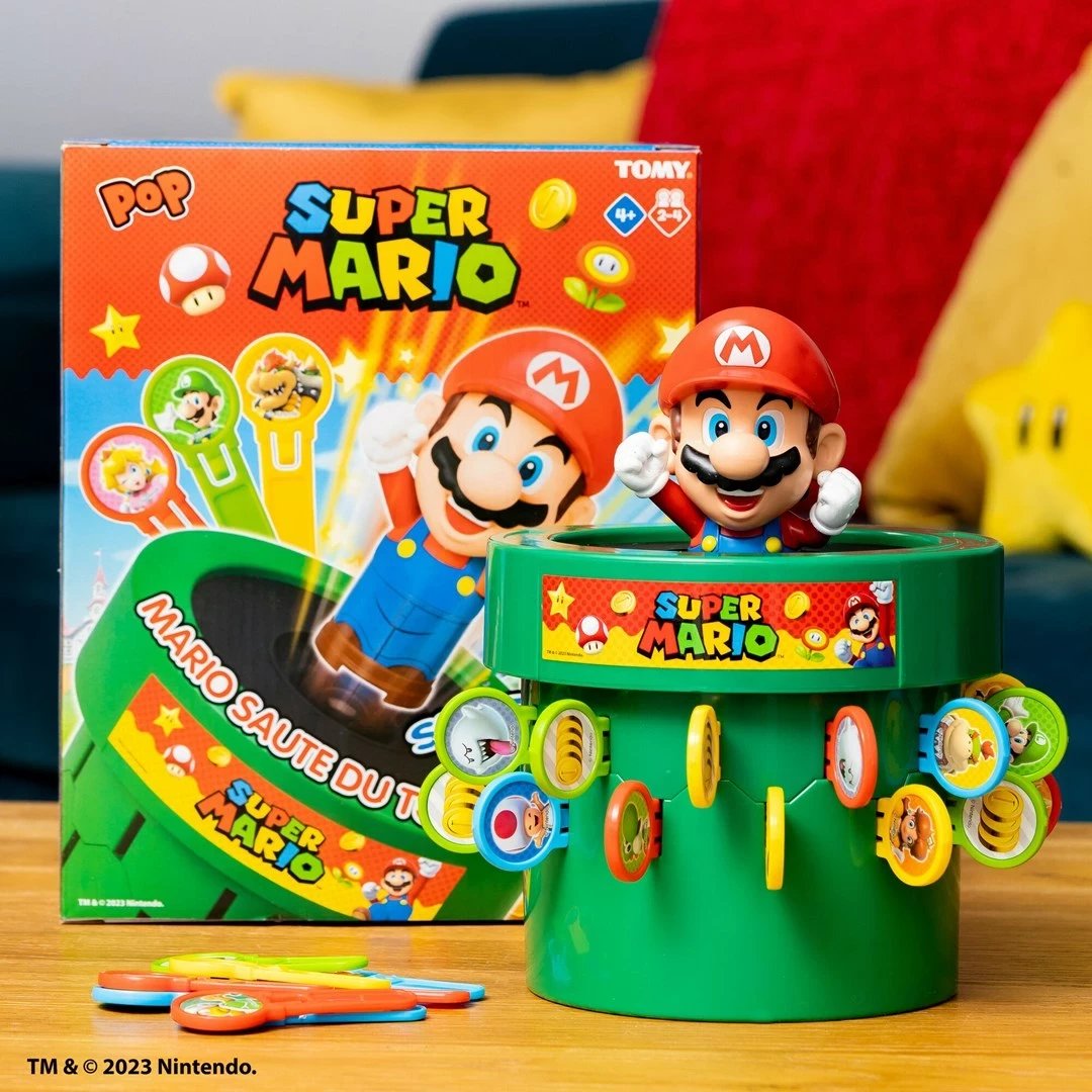 Lojë tavoline TOMY Pop Up Super Mario, shumëngjyrëshe