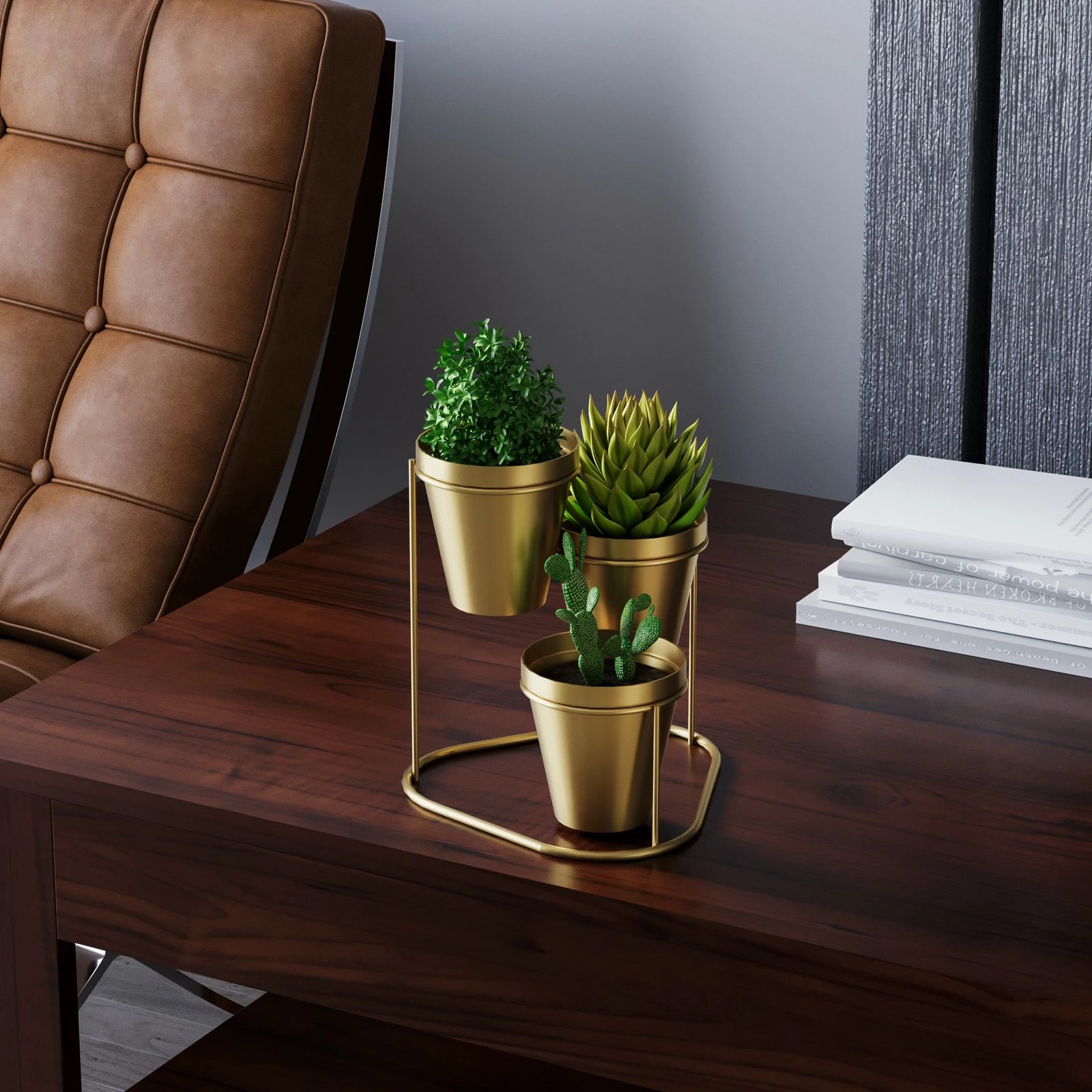 Aksesor dekorativ metalik, ngjyrë ari, Aberto Design, GED-014-B