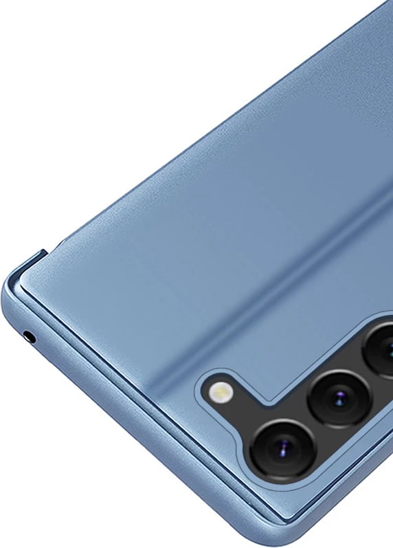 Mbështjellës Hurtel Clear View Case për Samsung Galaxy S23, me kapak, Kaltër