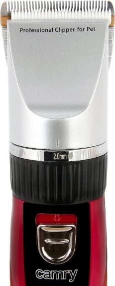 Makinë qethëse për kafshë, Camry CR 2821, motor 35W, koka titan me teh qeramike, USB, me/pa kabllo, 4 krehra 3–12 mm, bateri 1600 mAh, e zezë/argjend, set me bateri shtesë, vaj, furçë dhe kabëll USB Makinë qethëse për kafshë, Camry CR 2821, motor 35W, koka titan me teh qeramike, USB, me/pa kabllo, 4 krehra 3–12 mm, bateri 1600 mAh, e zezë/argjend, set me bateri shtesë, vaj, furçë dhe kabëll USB