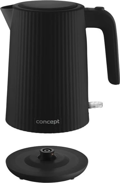 Çajnik elektrik, Concept RK2391, 1.7L, 2200W, plastikë, i zi