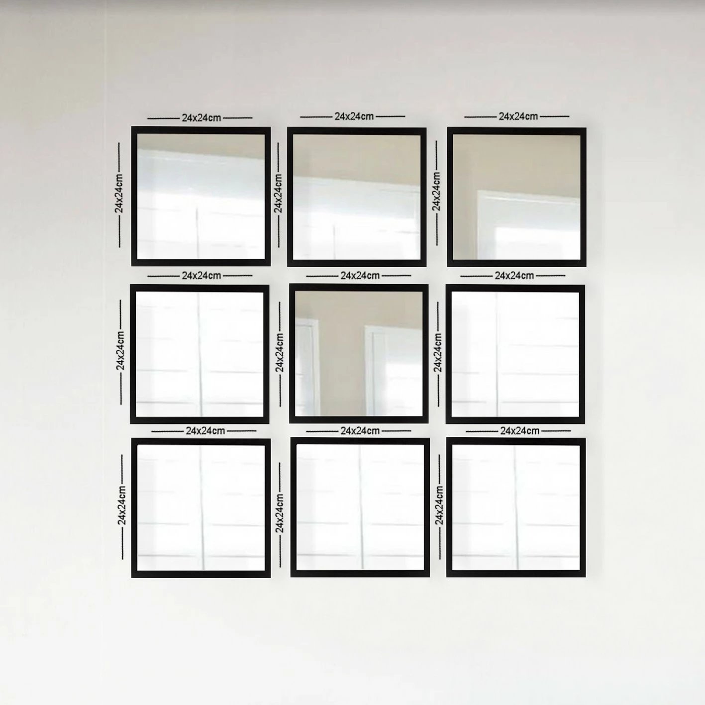 Set pasqyrash (9 copë), Wallity, SETAYNA_062