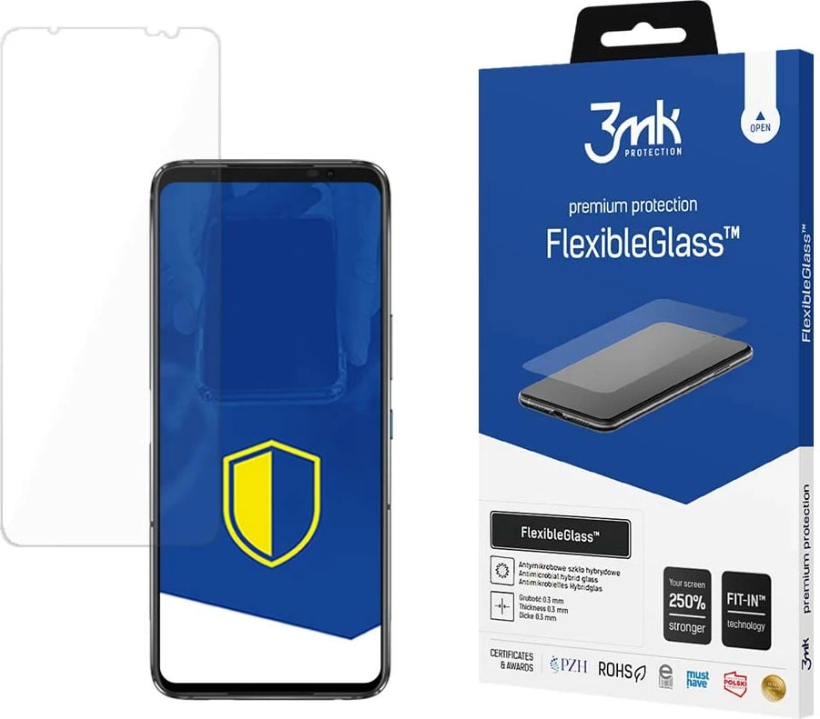 Mbrojtës ekrani FlexibleGlass 3mk Protection për Asus ROG Phone 7 / 7 Ultimate, Transparent