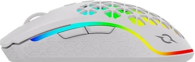 Maus ergonomik Aqirys Polaris, RGB, i bardhë