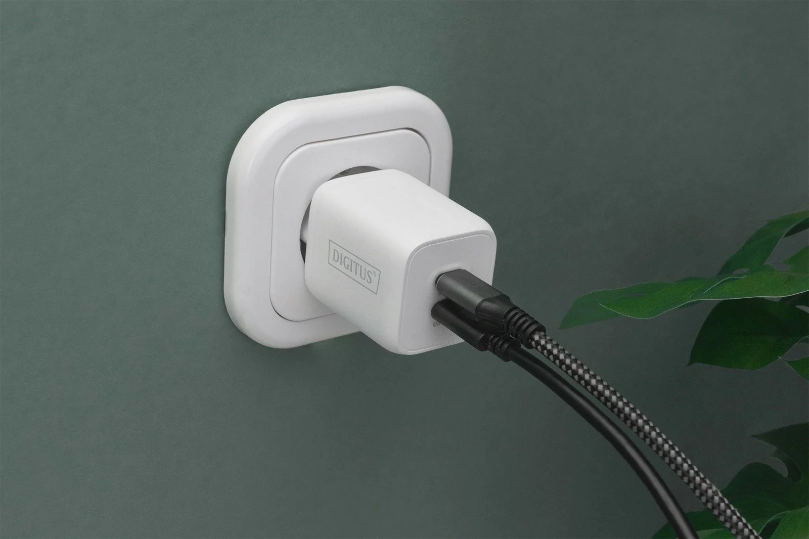 Karikues rrjeti Digitus DA-10063, 2x USB-C PD 3.0, 65W, Bardhë