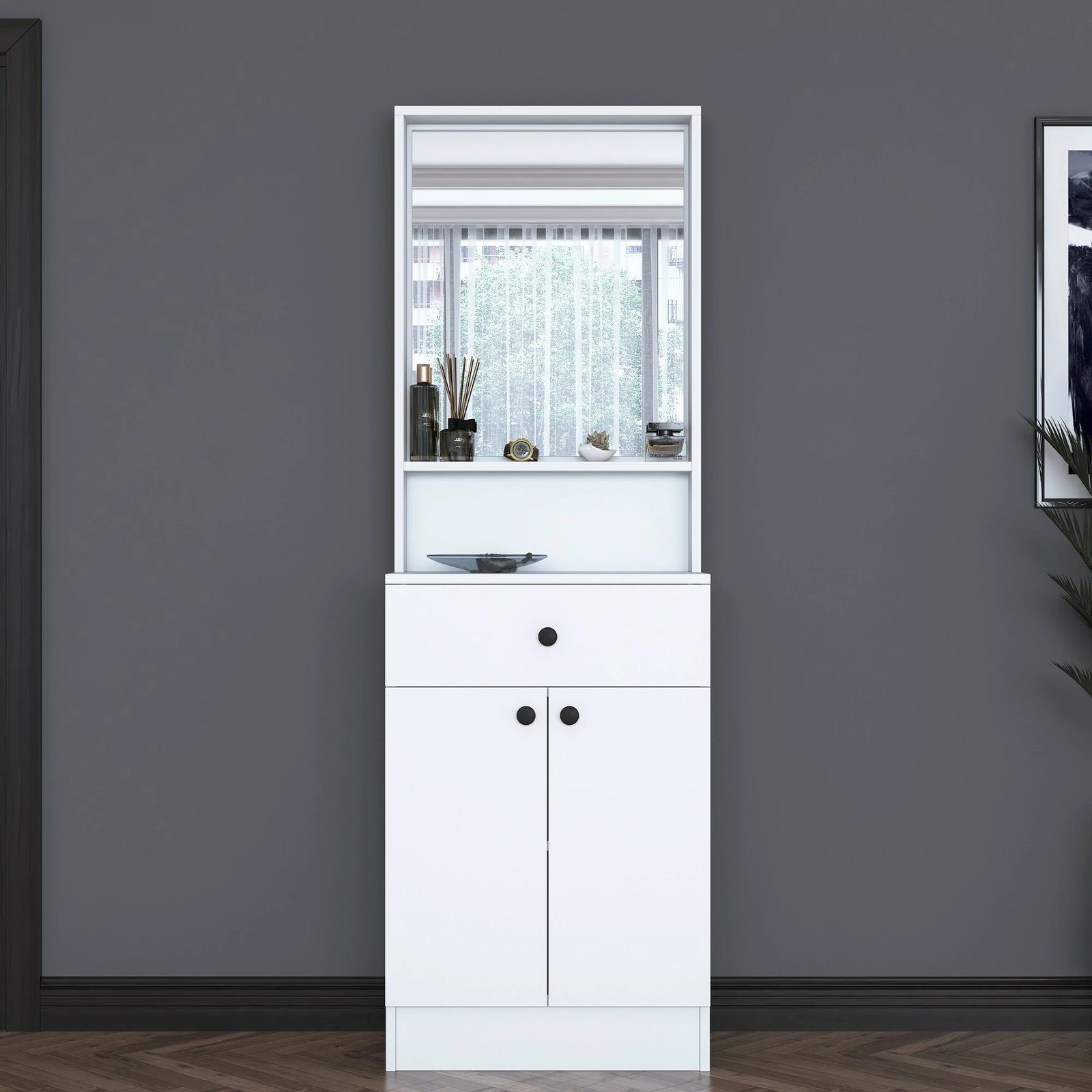 Stendë për korridor, e bardhë, Skye Decor, P6 - 3293