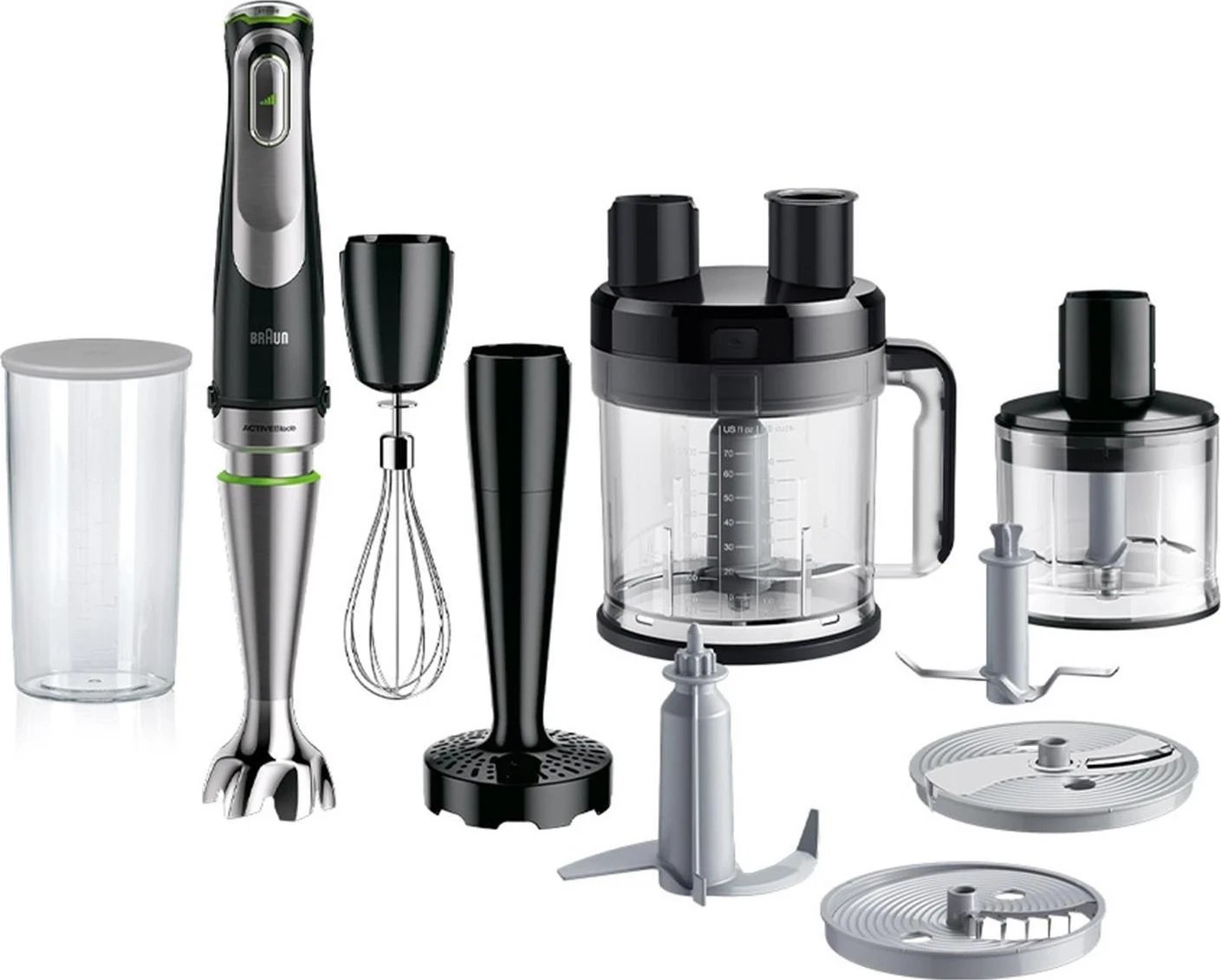 Blender manual Braun, zi-argjendtë Blender manual Braun, zi-argjendtë