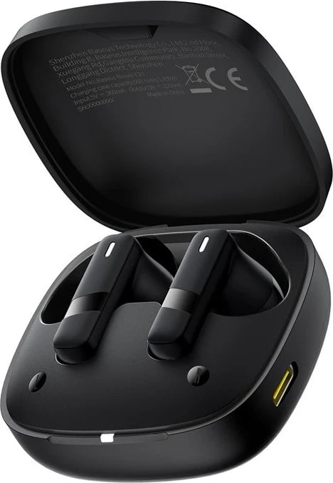 Kufje Baseus Bowie E20, Wireless, Bluetooth, për thirrje/muzikë, të zeza