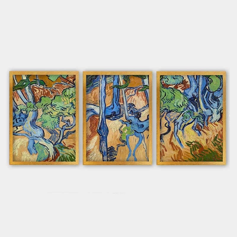 Pikturë dekorative me kornizë (3 copë), Wallity, 3AC_UN3868449_3545