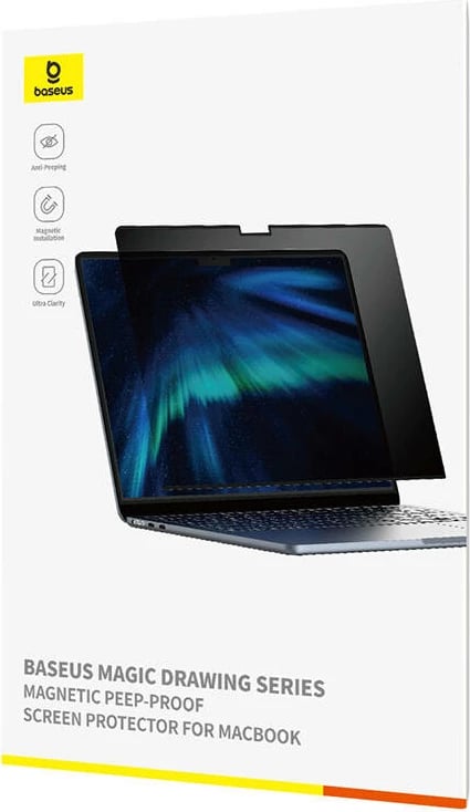 Mbështjellës magnetik Baseus Magic Drawing për MacBook Pro 13" (2022) me set pastrimi, Transparent