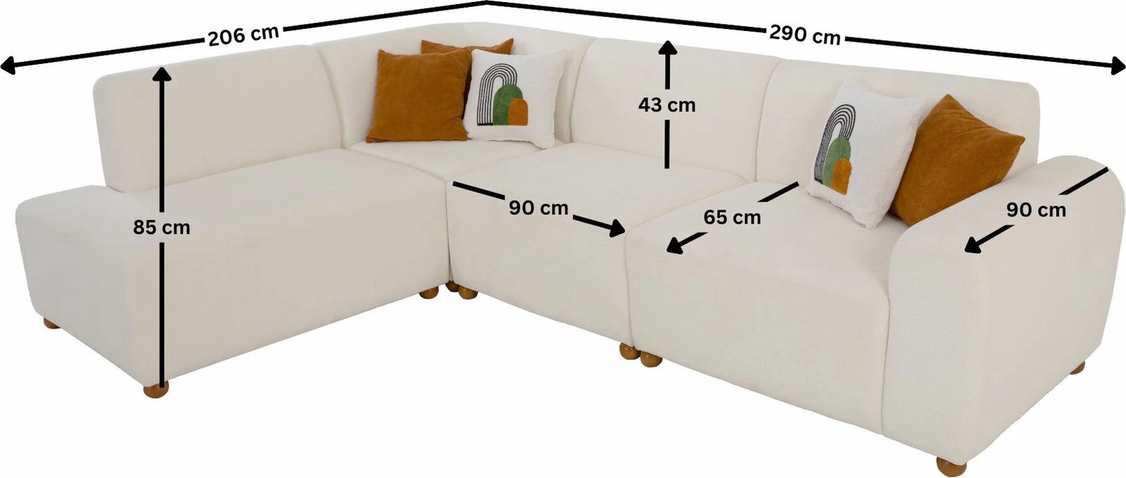 Këndare S-Loft, e bardhë, Atelier del Sofa