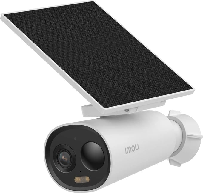 Kamerë sigurie e jashtme IMOU Cell 3C AIO, 5MP, me panel diellor të integruar, e bardhë