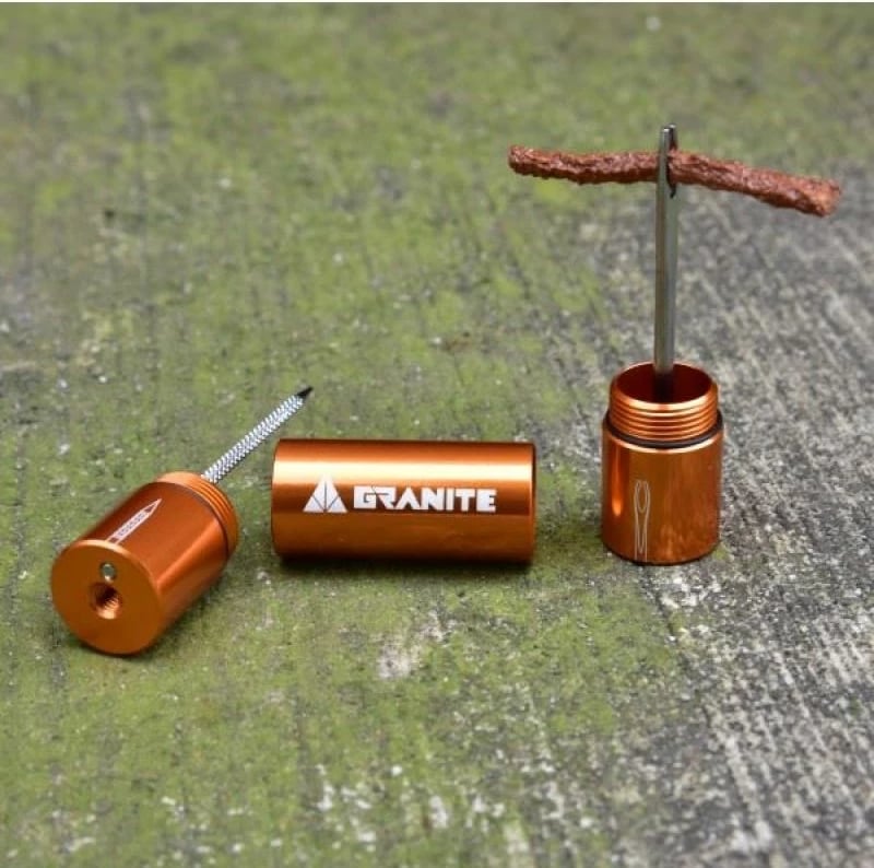 Set riparimi për gomë biçiklete Granite, portokalli