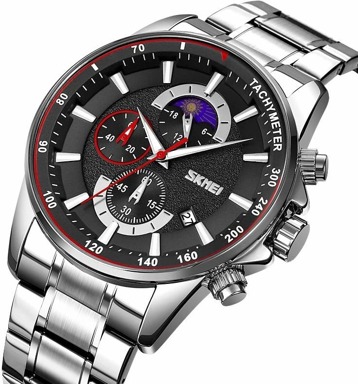 Orë dore për meshkuj Skmei, argjendtë