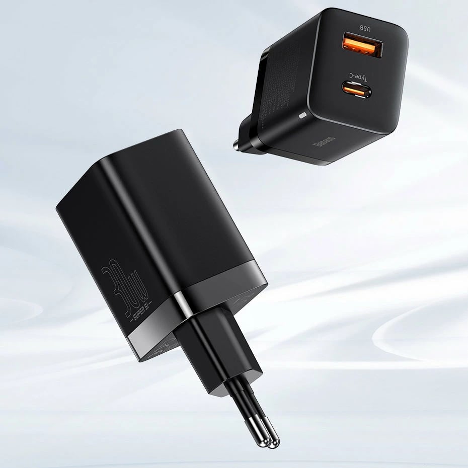 Karikues muri Baseus Super Si Pro CCSUPP-E01, 30W, 2 porta USB/USB-C, i zi Karikues muri Baseus Super Si Pro CCSUPP-E01, 30W, 2 porta USB/USB-C, i zi