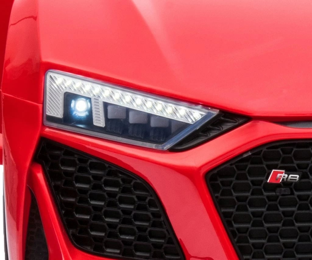 Makinë elektrike për fëmijë, Milly Mally, Audi R8 Spyder, 12V 4.5Ah, 2x30W, telekomandë, rrota EVA, e kuqe