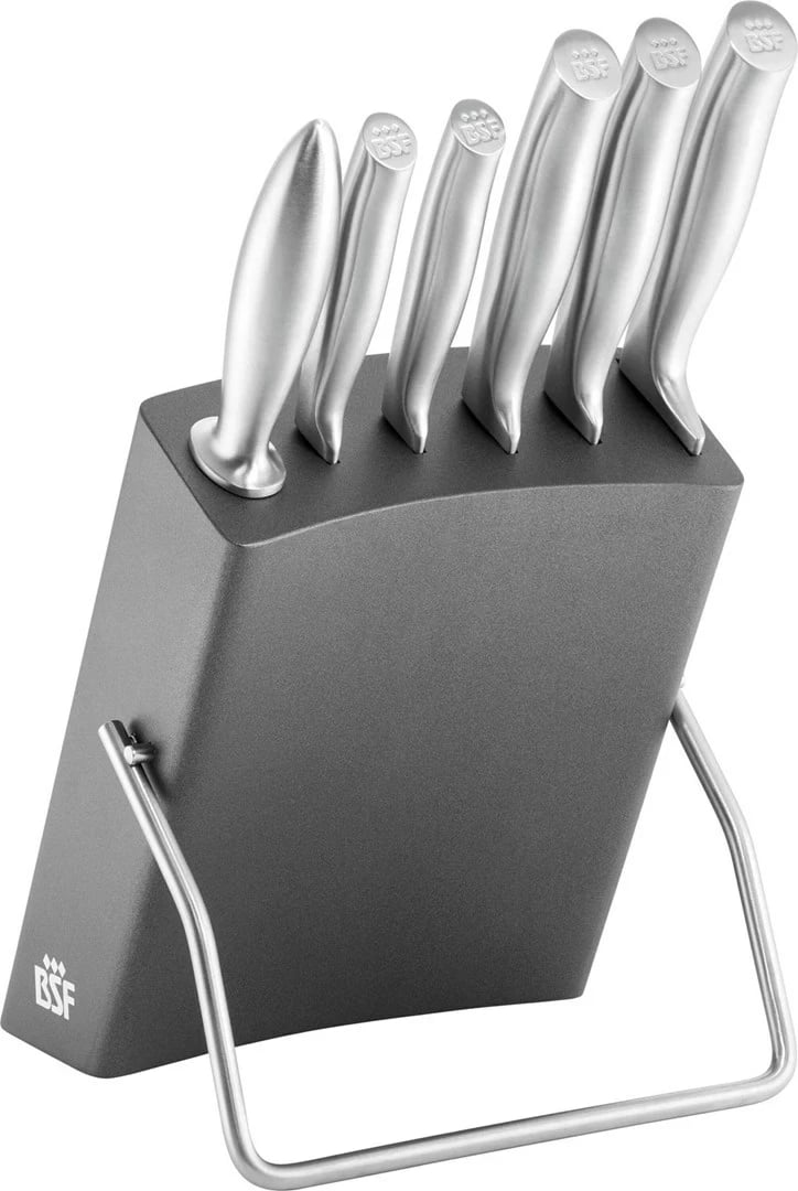 Set thika kuzhine BSF CHICAGO, 5 copë me bllok, inox