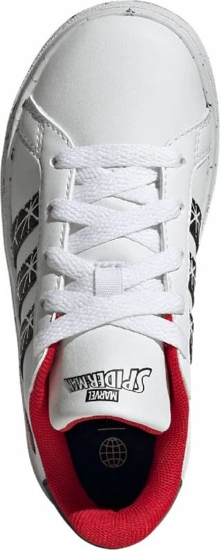 Atlete për fëmijë adidas, me Spider-man, të bardha