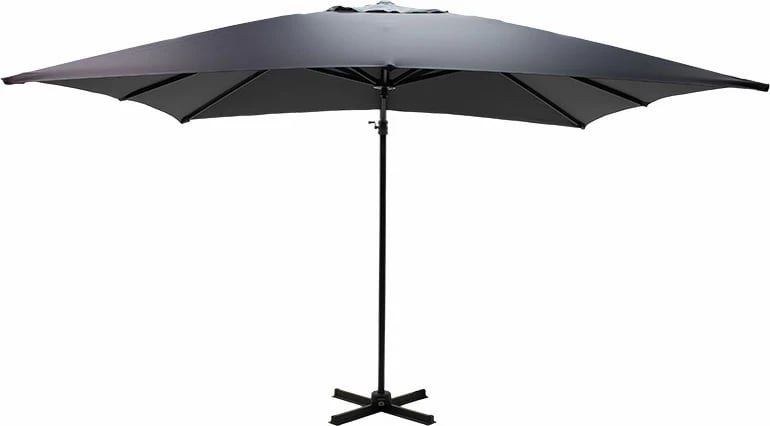 Ombrellë profesionale e varur, rotacion 360 shkallë, Raffaella,, alumin, 3x3m, antracit