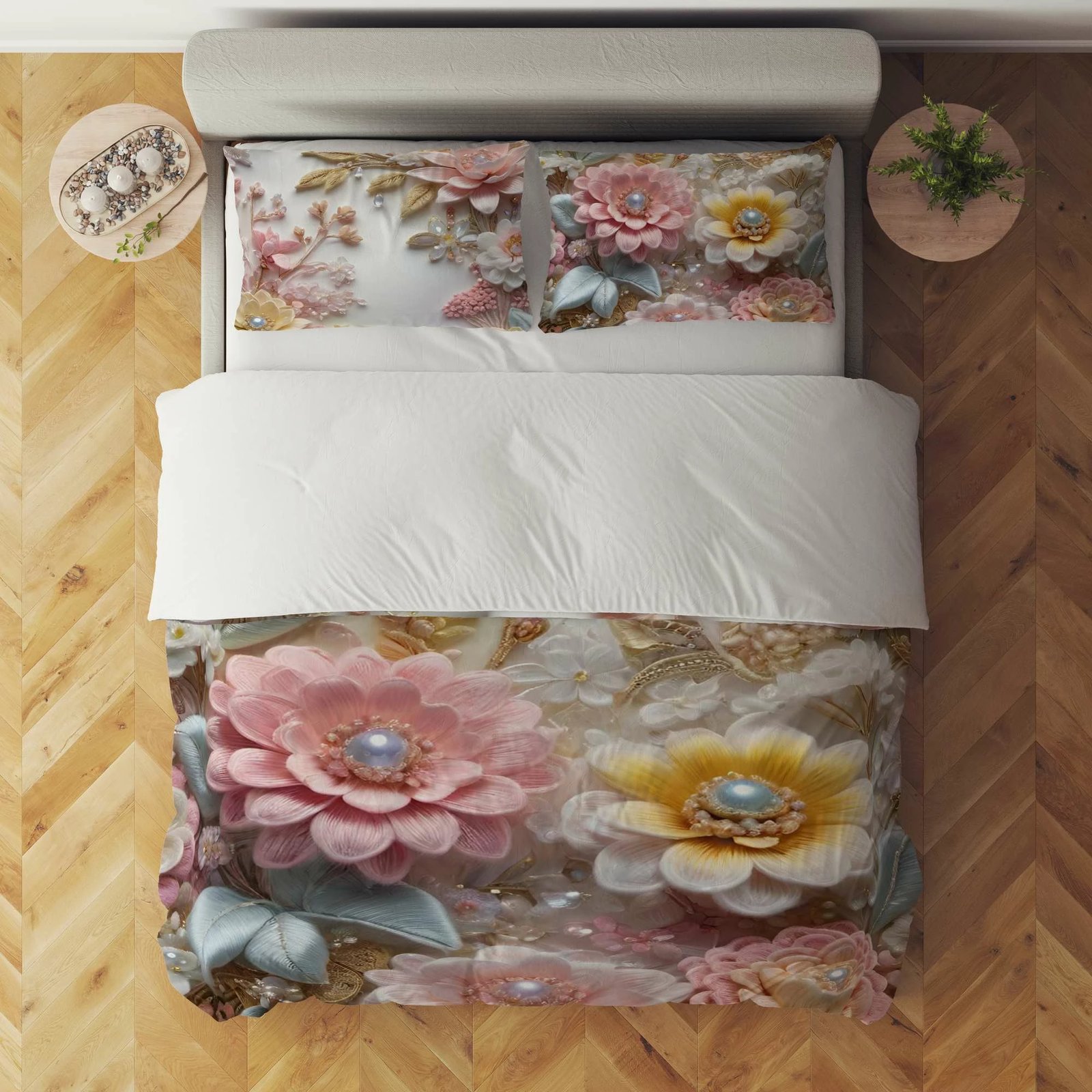 Set mbulesë për jorgan Super King, L'essentiel, FLW_DVT25-16, shumëngjyrësh