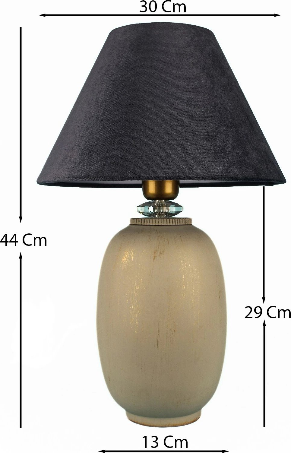 Llambë tavoline Opviq, BK024, ngjyrë gri