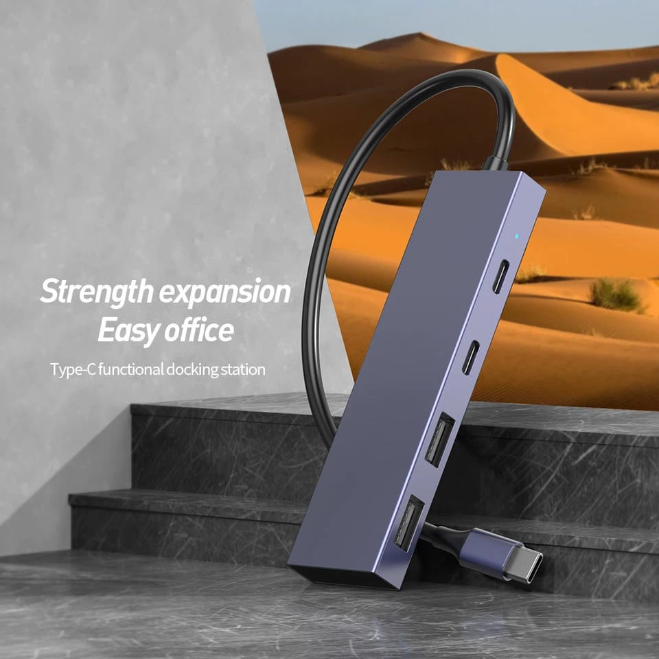 Docking Station Hub 4in1 Type-C to Usb+Type-C SONIT TY0066