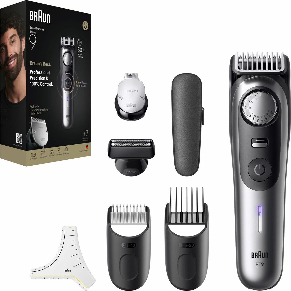 Makineri prerëse flokësh dhe mjekre Braun BT9520 S9 Essential