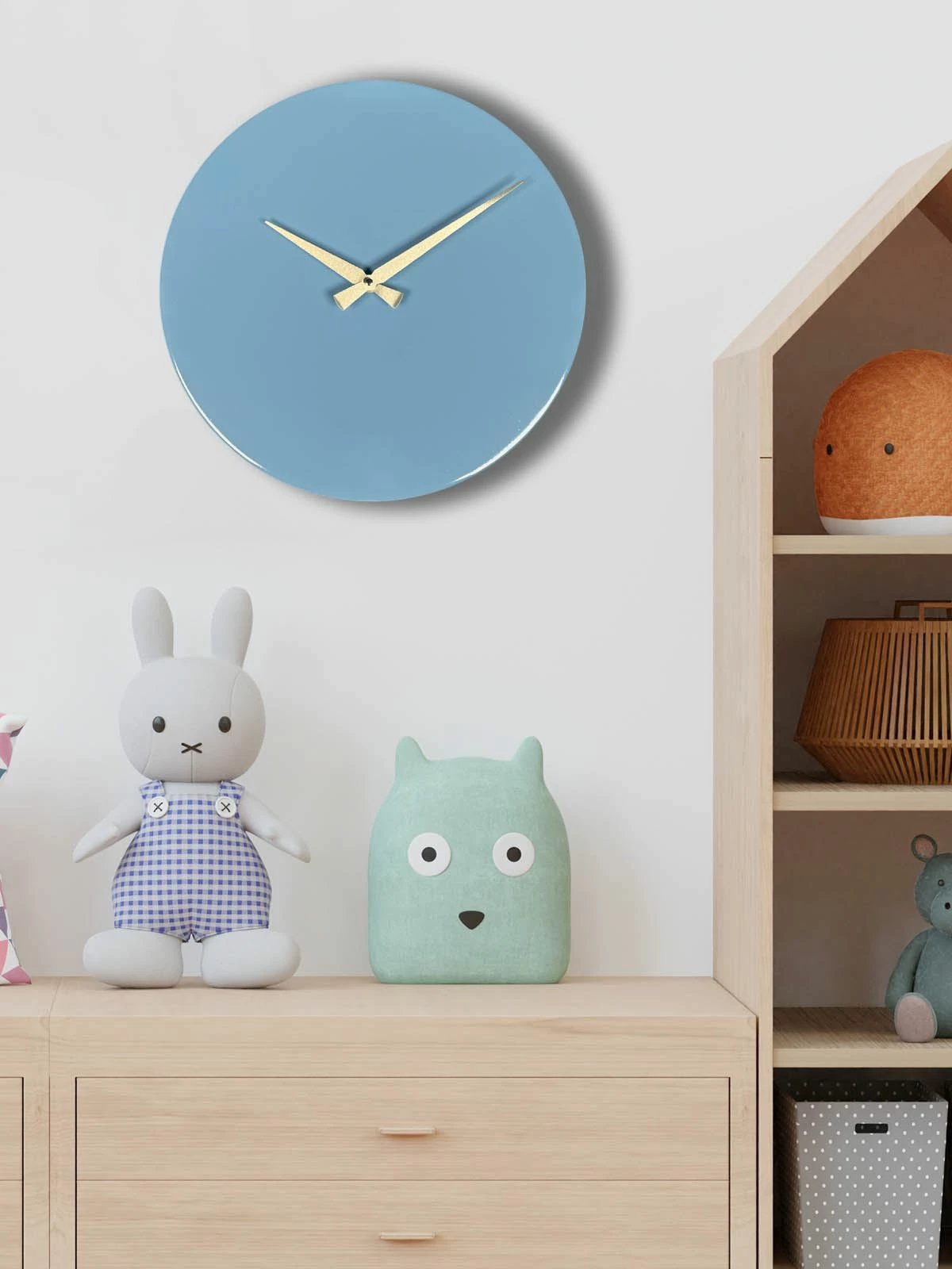 Orë muri dekorative metalike Wallity, blu, 35x35cm